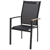 doppler Stapelstuhl EXPERT – Stuhl Garten Aluminium – Stapelbar – Wetterfest – Ergonomisch...
