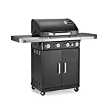 LANDMANN Rexon cooK PTS 4.1 Gasgrill | 4+1 stufenlos einstellbare Edelstahlbrenner | cooK-Zone für...