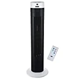 ANSIO Oszillierender Turmventilator mit Fernsteuerung- Säulenventilator -76cm Standventilator -...