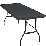 KESSER® Buffettisch Tisch klappbar Kunststoff 183x76 cm Campingtisch Partytisch Klapptisch...