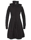 Vishes - Alternative Bekleidung - Langer Warmer Weicher Damen Winter Fleecemantel Kapuze Stehkragen...