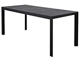 Chicreat Ausziehbarer Gartentisch, Aluminium, 127-180 x 77 x 71,5 cm - Anthrazit