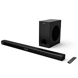 Hisense HS218 2.1 Soundbar Home Theater System mit kabellosem Subwoofer, 200W, Dolby Audio,...