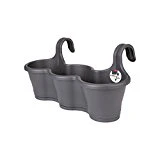 elho Corsica Easy Hanger Geländertopf Trio - Anthrazit