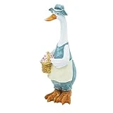 Wichtelstube-Kollektion XL Gartenfigur Ente Susi ca. 30cm Dekofigur Gartendeko Figuren Tiere für...