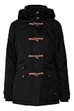 OXMO Brooke Damen Winterparka Parka Mantel Im Dufflecoat Stil mit Kapuze, Größe:M, Farbe:BLACK...