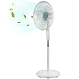 Standventilator 55W, Oszillierender Ventilator mit 3 Geschwindigkeitsstufen, Lüfter, Ventilator...