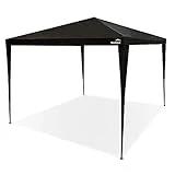 MaxxGarden Pavillon 3x3m Festzelt Partyzelt Gartenzelt anthrazit - 9m² - wasserabweisend - einfache...