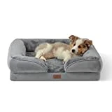 Bedsure orthopädisches Hundebett Ergonomisches Hundesofa - 71x58 cm Hundecouch mit eierförmiger...