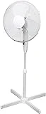 Standventilator 40 cm Durchmesser weiß-oszillierend + 3 Geschwindigkeiten einstellbare Höhe...