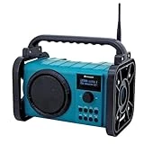 Soundmaster DAB80 Baustellenradio mit DAB+ UKW Bluetooth und Li-Ion Akku IP44 Staub- und...