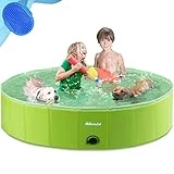 Asmsdd Hundepool Faltbarer Schwimmbecken Hund Planschbecken Swimmingpool Kinderpool Hundebadewanne...