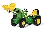 Rolly Toys 651047 - Trettraktor rollyX-Trac Premium John Deere 8400R, für Kinder von 3-10 Jahre,...