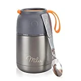 Milu Thermobehälter 450ml | Edelstahl Isolierbehälter Gefäß für Warme Speisen, Essen,...