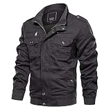 MAGCOMSEN Arbeitsjacke Herren Sommer Übergangsjacke Outdoor Bomberjacke Bundeswehr Cargo Jacke...