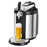 Clatronic BZ 3740 Bierzapfanlage für alle handelsüblichen 5 Liter-Partyfässer, LED-Display zur...