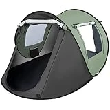 arvioo Pop Up Zelt, Wurfzelt 2 Personen Anti-UV Camping Zelt, 3s Automatische Öffnung, Belüftung,...