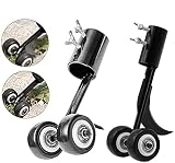 Garten Unkrautstecher, Parkarma 2-in-1 Unkrautentferner mit Rollen, Stand Up Crevice Weeder...
