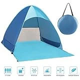 Karvipark Strandmuschel, Tragbar Extra Light Strandzelt, Sun Shelter für 2-3 Personen,...