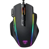 Gaming Maus, Ergonomisch RGB Maus, Holife 8000DPI & 8 programmierbar Tasten, Gamer Mouse mit...