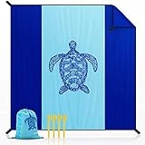 OCOOPA Stranddecke sandfrei XXL, 300x280cm Extra groß, Picknickdeck wasserdicht weiches und...