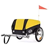 CXWXC Fahrradanhänger mit Stoßdämpfer Großer Laderaum bis 120L Tragkraft max. 88 Pfund/40KG,...