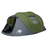 Zelt 4-6 Personen Wasserdicht, Pop up Zelte Familienzelt [5 Fenster] Riesiges Camping Zelt...