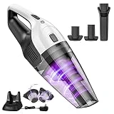 Akku-Handstaubsauger 14.8V, 2-in-1 Handstaubsauger Kabellos Nass Trocken, 2200mAh Aufladbare...
