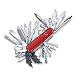Victorinox, Taschenmesser, Swiss Champ XXL, 91 mm, rot (73 Funktionen, Klinge, mit Wellenschliff,...