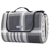 SONGMICS Picknickdecke, 195 x 150 cm, große Stranddecke, Campingdecke, für Outdoor, Camping, Park,...