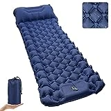 Kiaitre Isomatte Selbstaufblasend, 9CM Ultraleichte Aufblasbare Luftmatratze mit Campingkissen,...