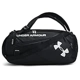 Under Armour UA Contain Duo SM Duffle Sportsack, Schwarz/Schwarz/Metallic Silber (001),...