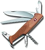 Victorinox, Taschenmesser, Ranger 55 Wood, 130 mm, braun, Blister (10 Funktionen, Feststellklinge,...