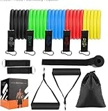 Etmury Resistance Bands Widerstandsband Set 5 Übungsbänder, Griffen, Türanker,...
