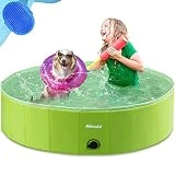 Asmsdd Hundepool Faltbarer Schwimmbecken Hund Planschbecken Swimmingpool Kinderpool Hundebadewanne...