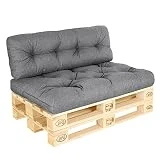 Pillows24 Palettenkissen 2-teiliges Set Palettenauflage Polster für Europaletten Hochwertige...