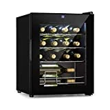 Klarstein - Weinkühlschrank 5-18 °C, 42 dB, Soft-Touch-Bedienfeld, LED-Beleuchtung, freistehend, 3...