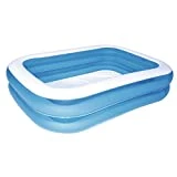 Bestway Family Pool aufblasbares Kinder-Planschbecken, Blau/Weiß, 211 x 132 x 46 cm