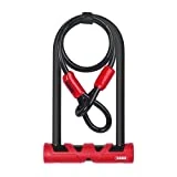 ABUS Bügelschloss Ultimate 420 + USH-Halter + Sicherungskabel Cobra 10/120 - Fahrradschloss-Set -...