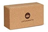 Lotuscrafts Yogablock Kork Supra Grip - ökologisch hergestellt - Yogaklotz aus Naturkork -...