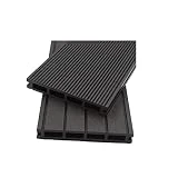 HOME DELUXE - WPC Terrassendielen SAMANA - Anthrazit, 12m² - Inkl. Unterkonstruktion und kompl....