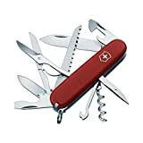 Victorinox, Taschenmesser, Huntsman, 91 mm, rot (15 Funktionen, Klinge, Korkenzieher, Dosenöffner,...