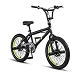 Licorne Bike Jump Plus Premium BMX 360° Rotor-System, 4 Stahl Pegs, Kettenschutz, Freilauf...