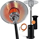 KESSER® Heizstrahler Gas Heizpilz für Terrasse Terrassenheizer 14kW Gasheizstrahler Wärmestrahler...