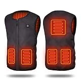 Qdreclod Beheizte Weste Herren Damen, USB Beheizbare Weste Elektrische Beheizte Jacke, 3...