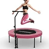 KINETIC SPORTS Fitness Trampolin Indoor Ø 102 cm | Testbild Top Marke Garten | extra leise und...