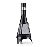 blumfeldt Volantis - Gartenkamin, Terrassenofen, FireView, Stahl, rostfrei, Moderne Optik mit...