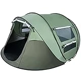 arvioo Pop Up Zelt, Wurfzelt 3-4 Personen Anti-UV Camping Zelt, 3s Automatische Öffnung,...