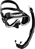 Cressi Onda Mare Schnorchel-Sets, Schwarz, One Size