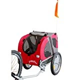DOGGYHUT Hundeanhänger Hunde Fahrradanhänger Hundetransporter-MEDIUM ROT 10115-01